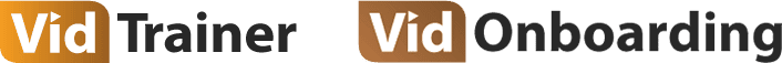 VidTrainer and VidOnboarding logos