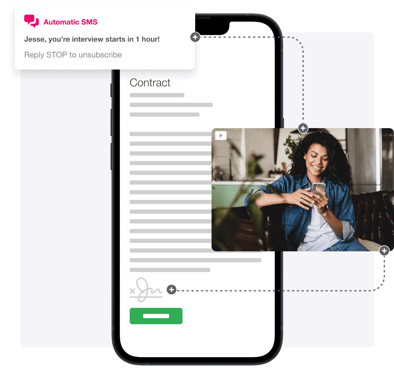 VidCruiter is mobile-friendly allowing applicants to apply to any job