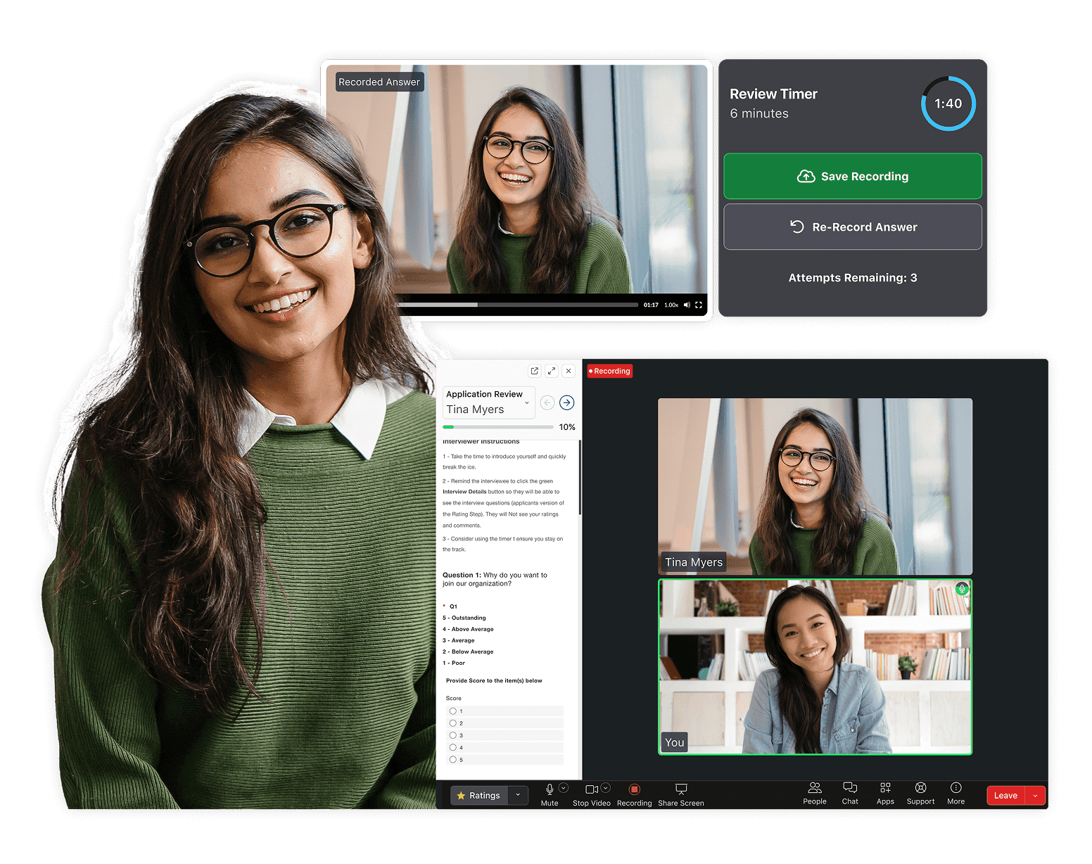 Key differences between live and one-way interviews