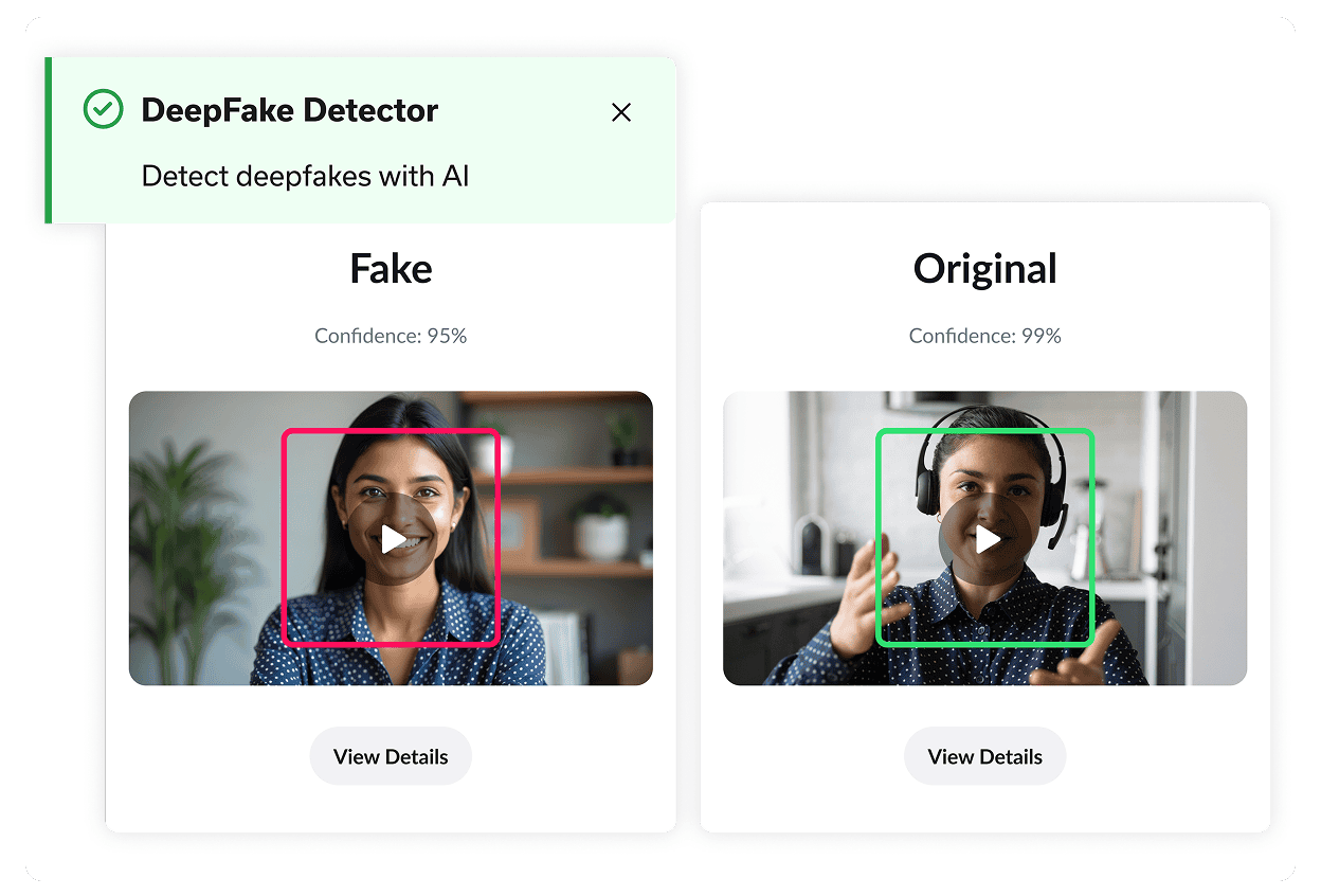 Verify candidates with authentication