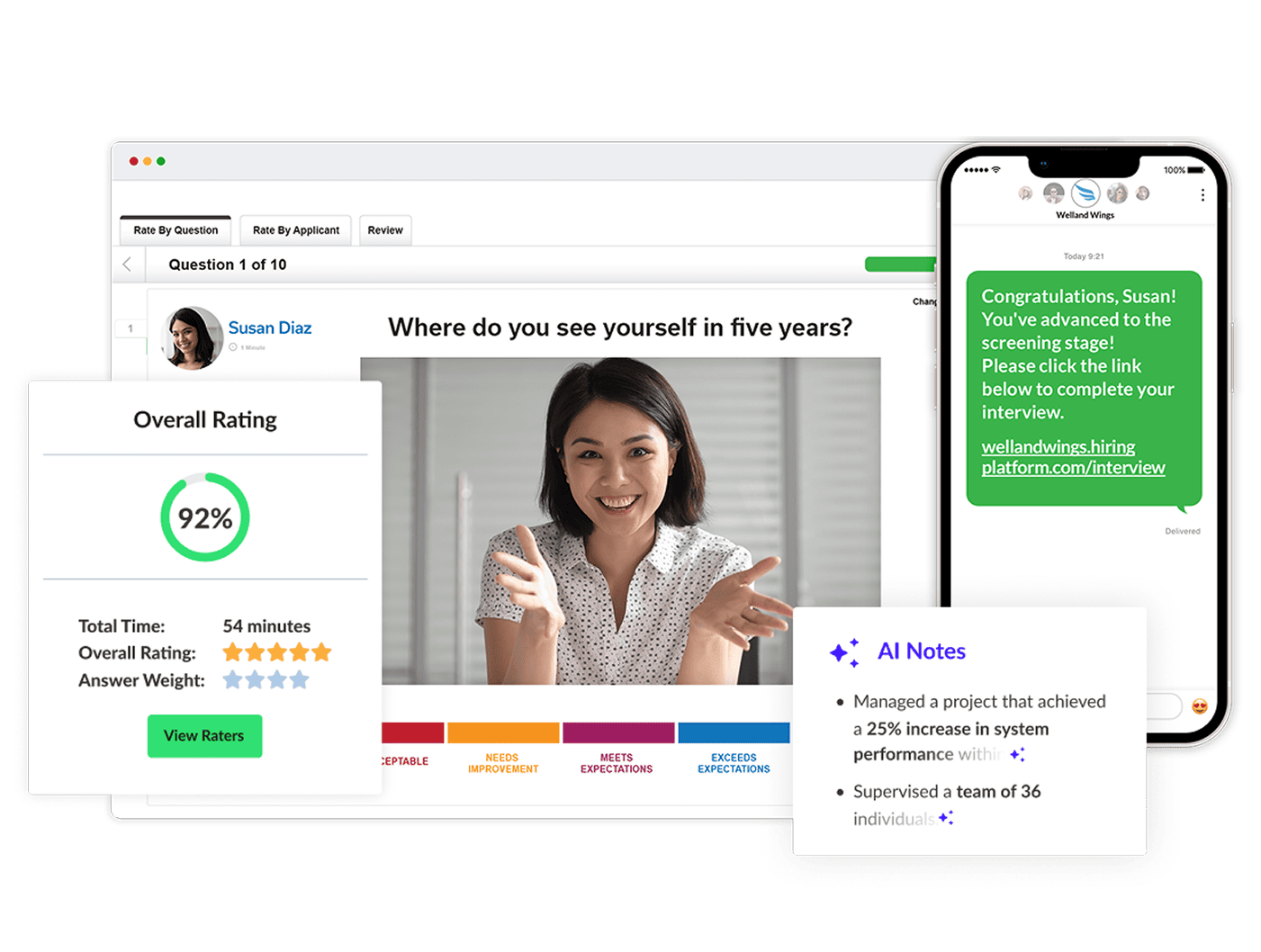 Pre-recorded interviews