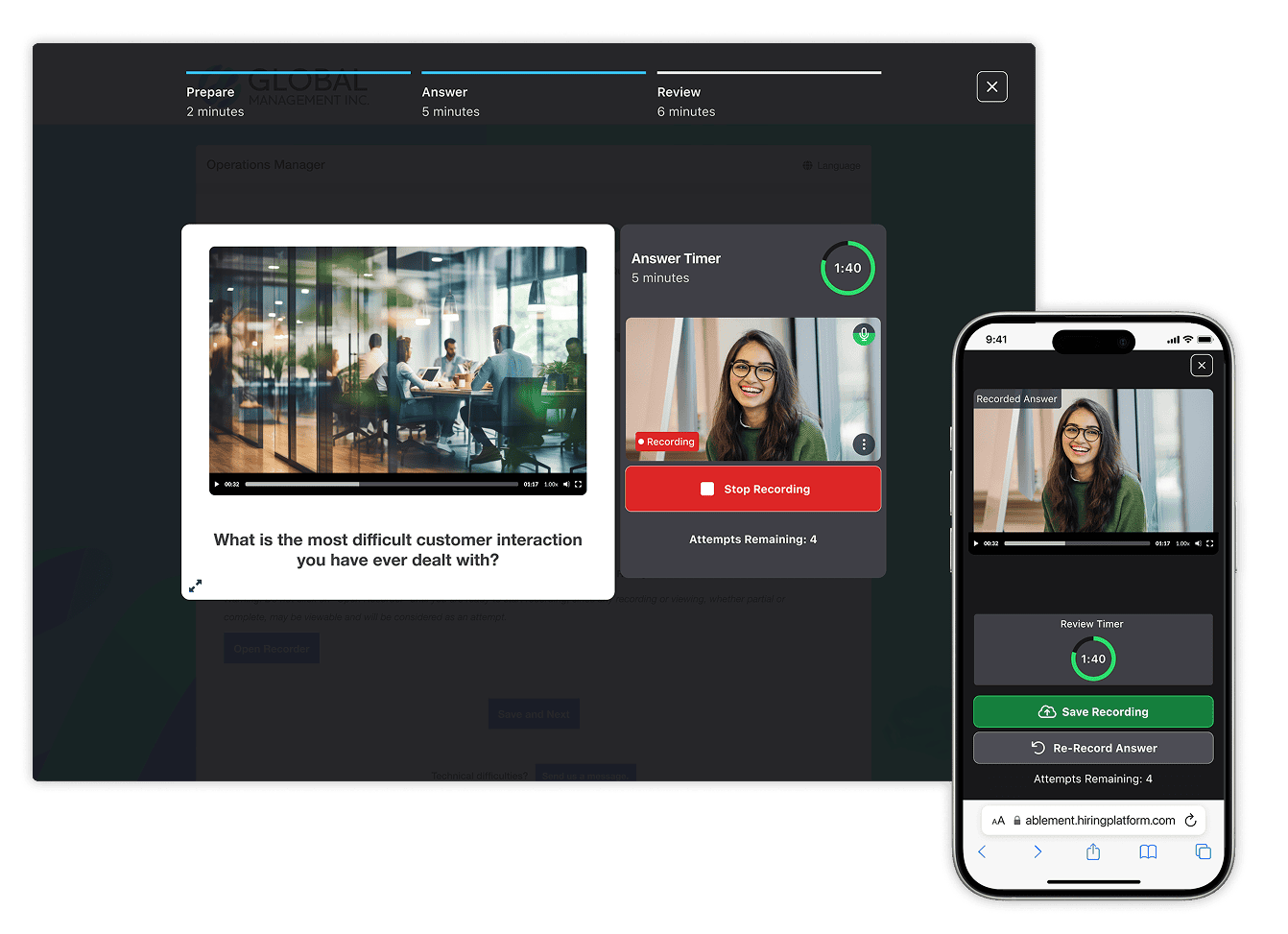 Seamless candidate experience