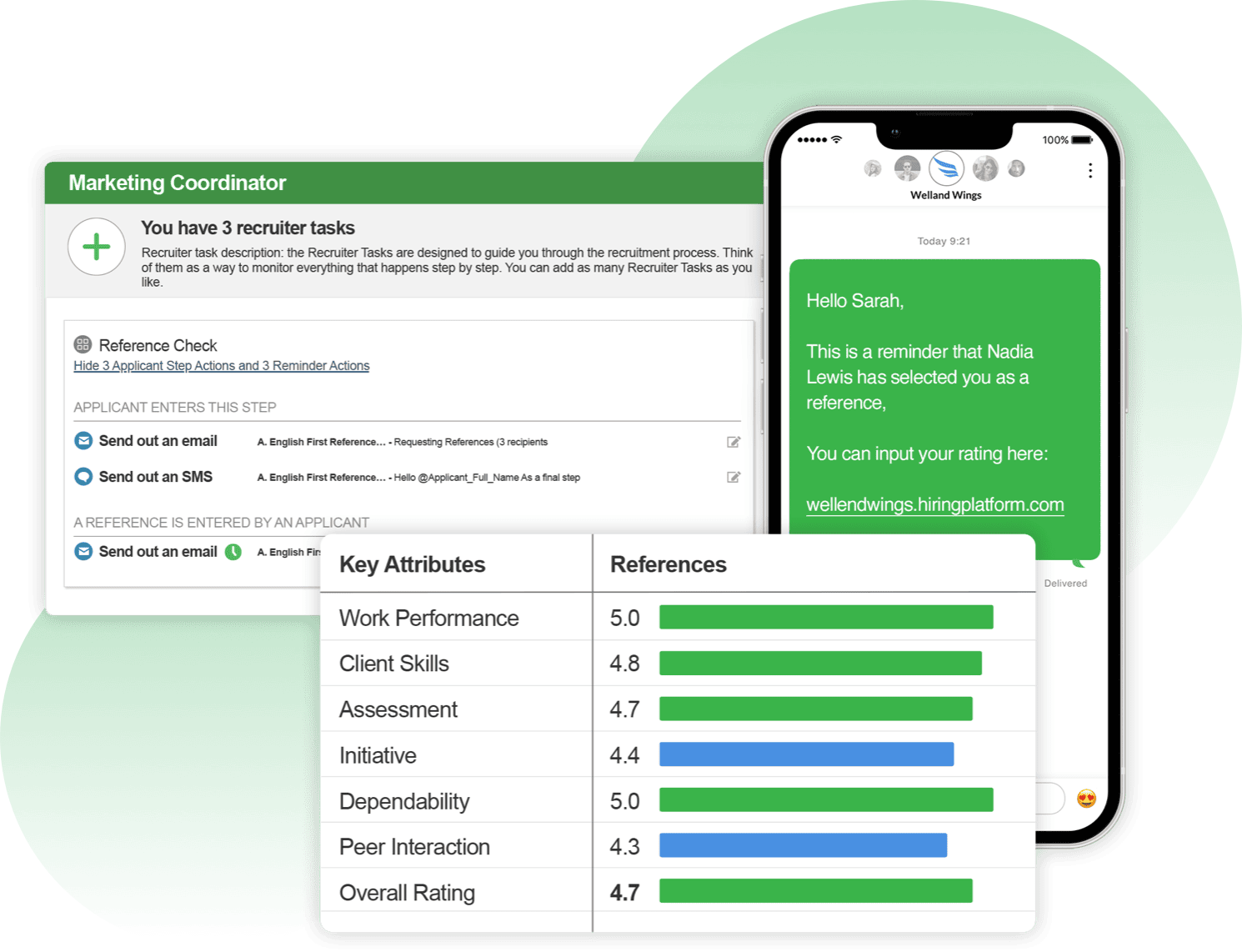 VidCruiter allows you to get references without emailing or calling