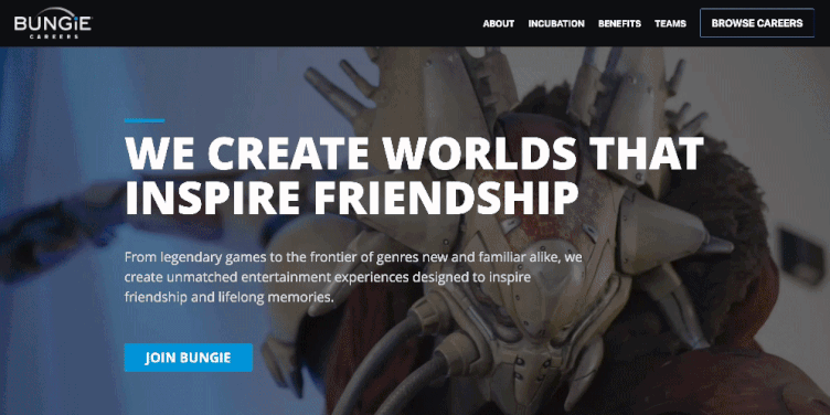 Bungie Career page